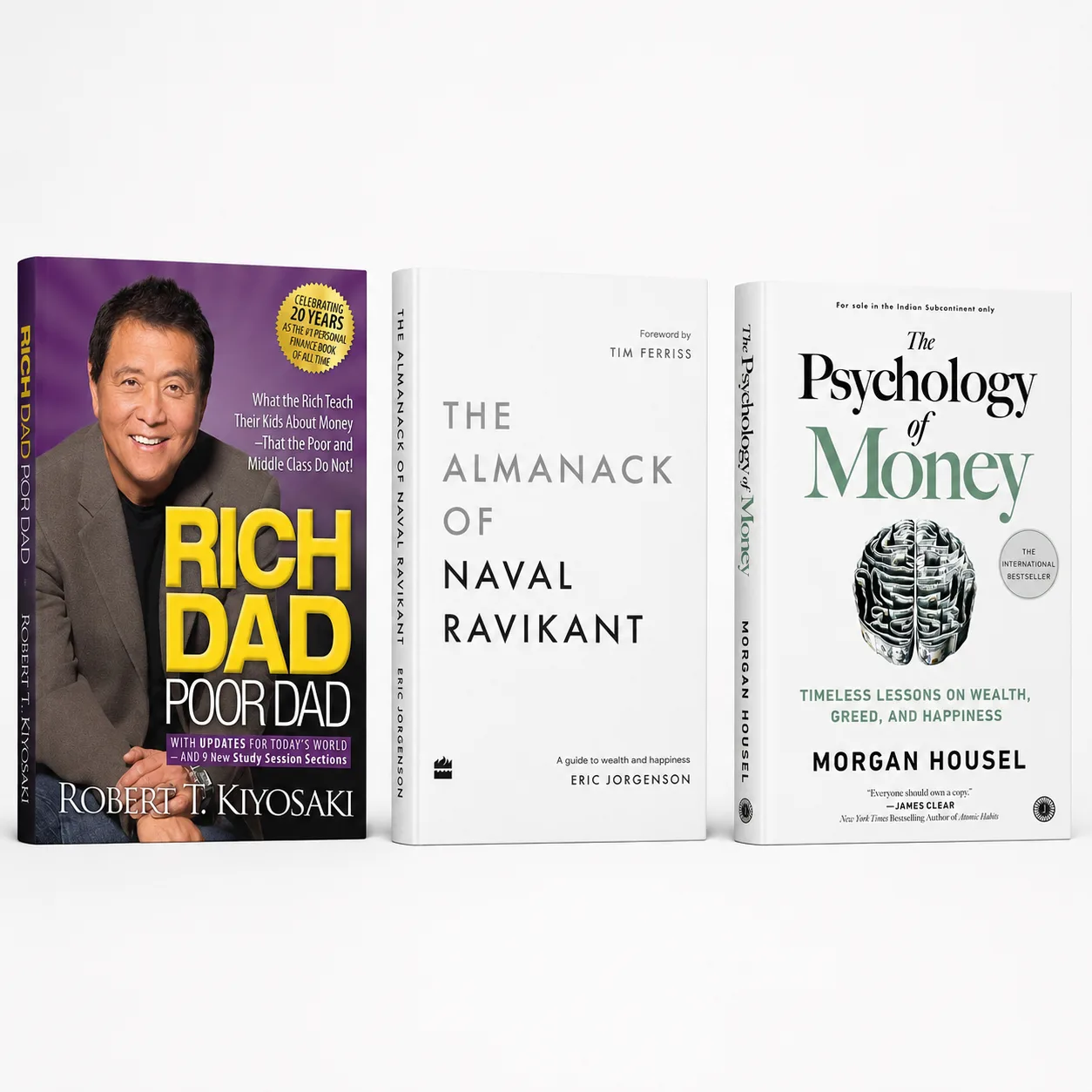 Rich Dad Poor Dad + The Psychology of Money + The Almanack of Naval Ravikant Com